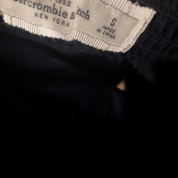 A&F Navy Blue Corset Lace Top Size Small - Picture 4 of 6